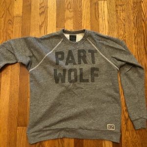 Super soft raglan sweatshirt “part wolf”